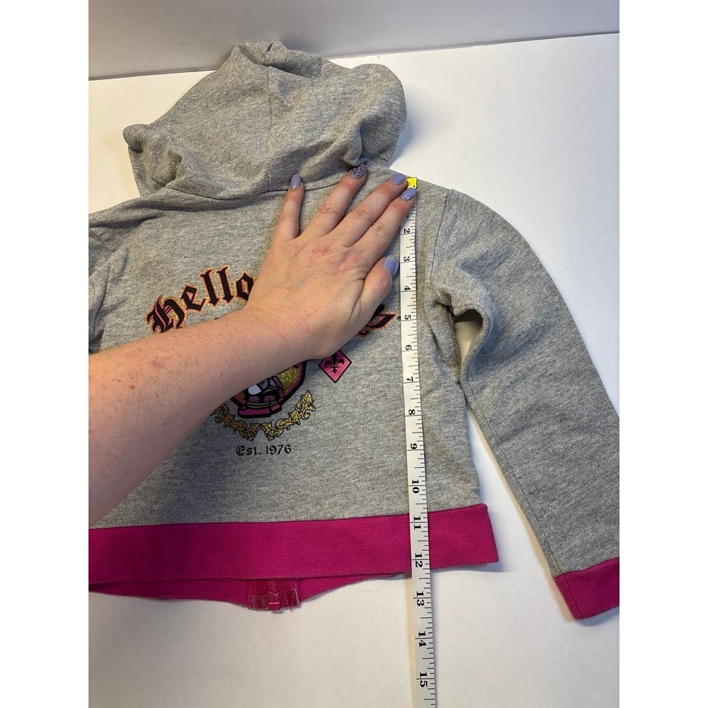 Vintage 2004 Girls Hello Kitty full zip Hoodie (size 4) vintage kids clothes Y2K - Picture 8 of 8